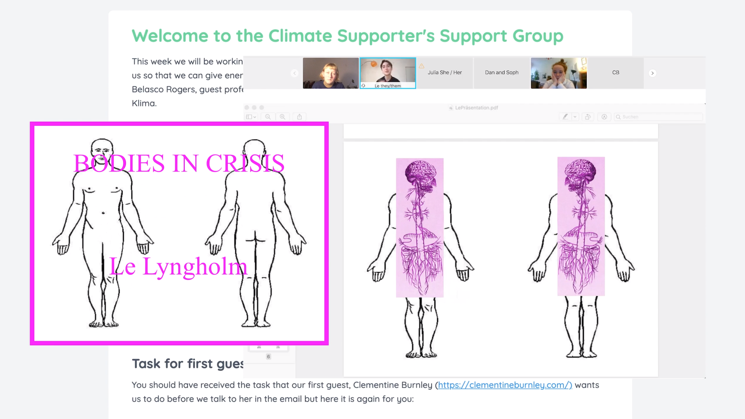 Kollisionen 2021: Climate Supporter‘s Support Group