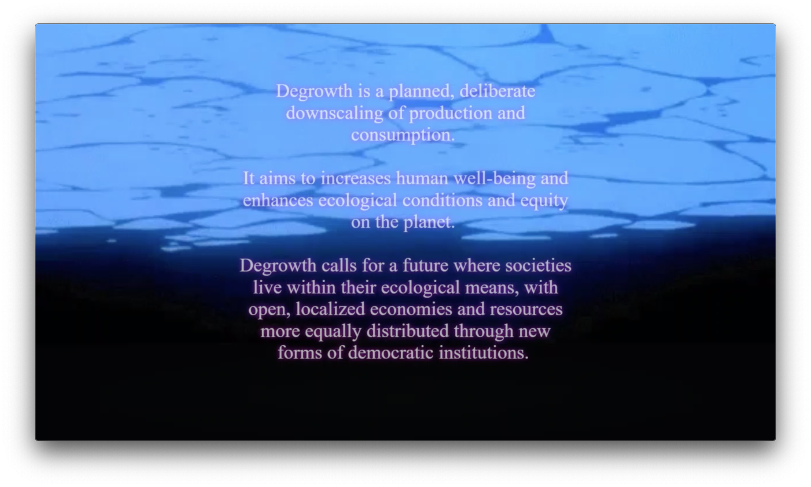 Joanna Pope: Degrowth Aesthetics