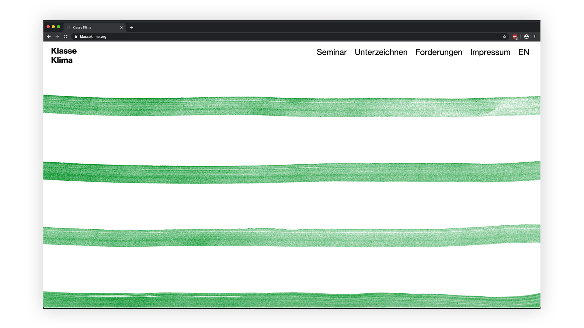 Website Klasse Klima