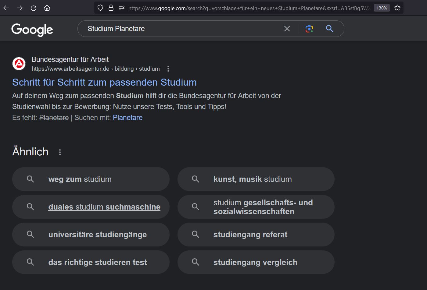 Could there be a Studium Planetare?