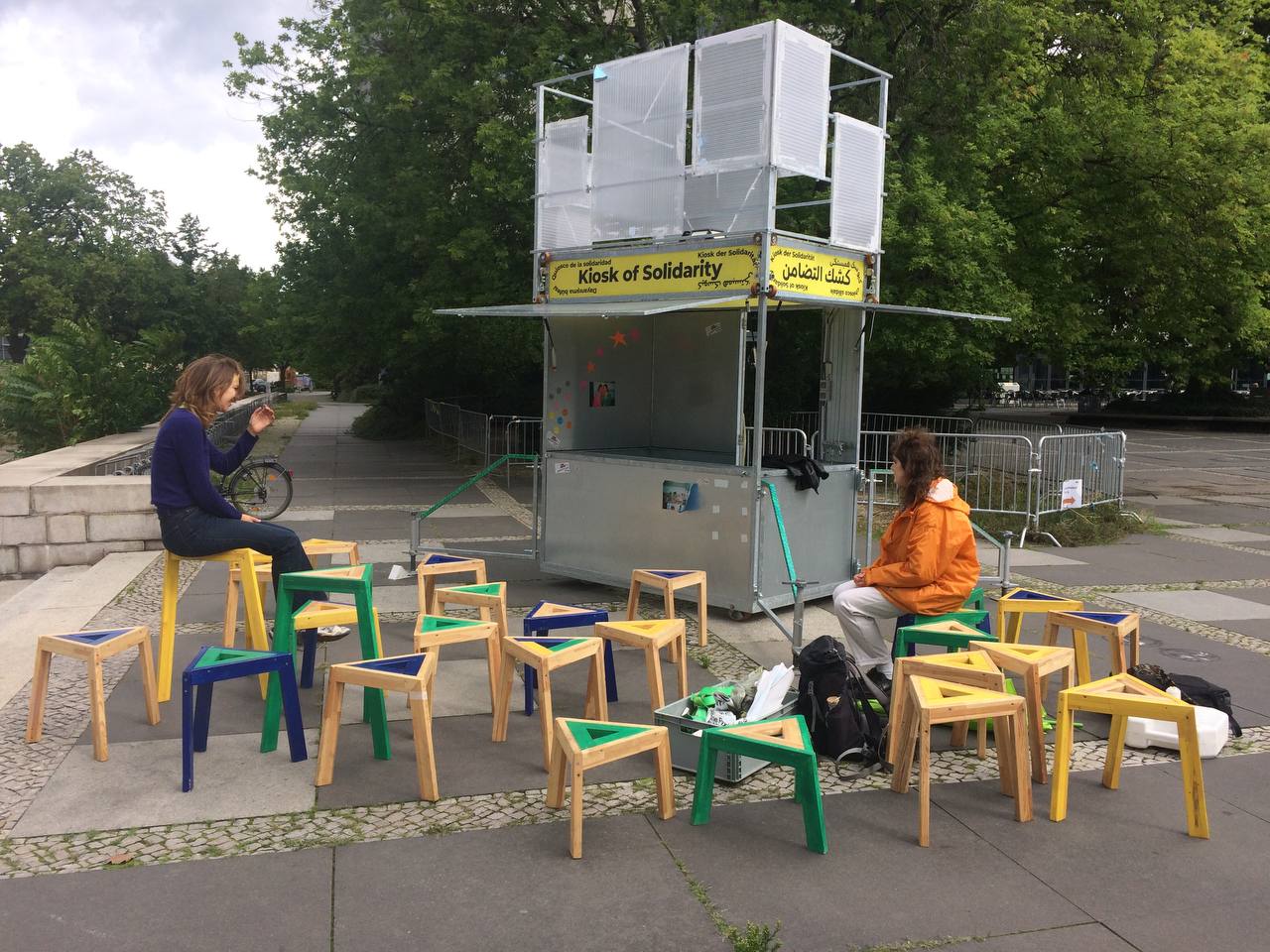 kollektives, offenes Atelier im öffentlichen Raum